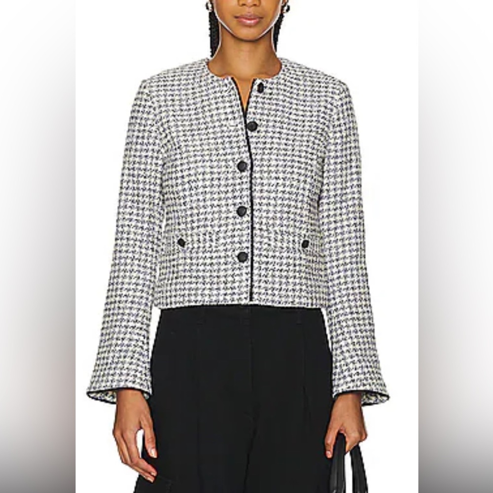 Rag & Bone Black and White Tweed Jacket Size 2